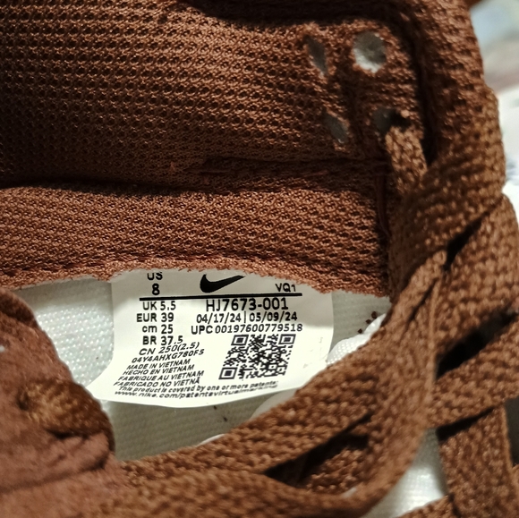 Nike air dunk low brown white women's size 8 - Picture 7 of 7